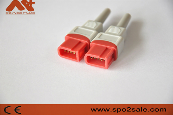 Đầu nối IBP tương thích cho cáp IBP Spacelabs tương thích với màu Đỏ 10 chân