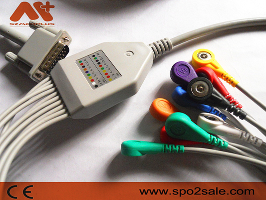 Cáp chì Philips Ecg 9293-033-50 Cáp máy Ecg AHA Snap