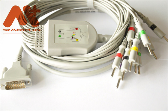 cáp TPU IEC AHA EKG an toàn cho máy điện tâm đồ EDAN SE 601