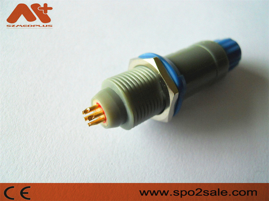 (S21M07-P05MJG0-527S) Đầu nối nhựa khía rãnh đơn 5 chân kéo 1P, Vỏ Xám, Bao Xanh, dùng cho cáp 5,0 mm