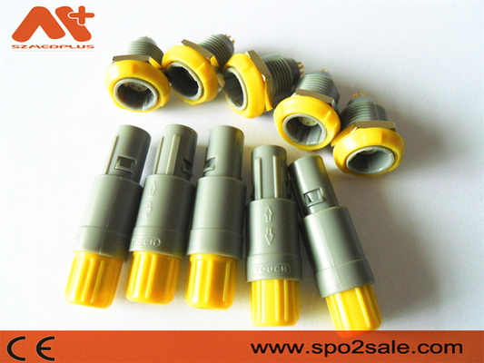 (G51MC7-P08LFD0-0040) Ổ cắm nhựa 8 chân kéo đẩy 1P, Vỏ Xám, Vàng, phím 60 kép