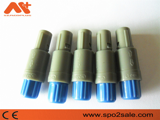 (S11ME7-P07MFD0-5260) Đầu nối nhựa 7 pin kéo đẩy 1P, Vỏ xám, Xanh lam, phím kép 80