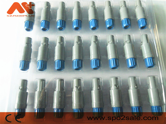 (S11ME7-P07MFD0-5260) Đầu nối nhựa 7 pin kéo đẩy 1P, Vỏ xám, Xanh lam, phím kép 80