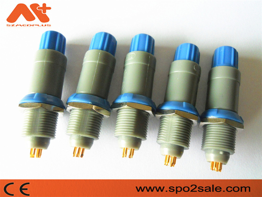 (S11ME7-P07MFD0-5260) Đầu nối nhựa 7 pin kéo đẩy 1P, Vỏ xám, Xanh lam, phím kép 80