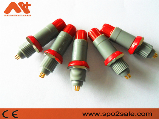 1P Pull Push 6 Pin Plastic Connector, Grey Shell, Red, Dual 60 Key cho ứng dụng y tế