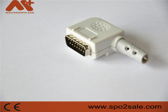 Đầu nối EKG tương thích với Kanz D-Sub Connector Cáp EKG 15 chân 10 đầu với màu Xám