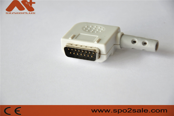 Đầu nối EKG tương thích với Kanz D-Sub Connector Cáp EKG 15 chân 10 đầu với màu Xám