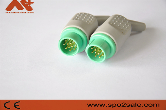 13 Pin kết nối ECG cho Mennen Monitor phụ kiện y tế với màu xanh lá cây