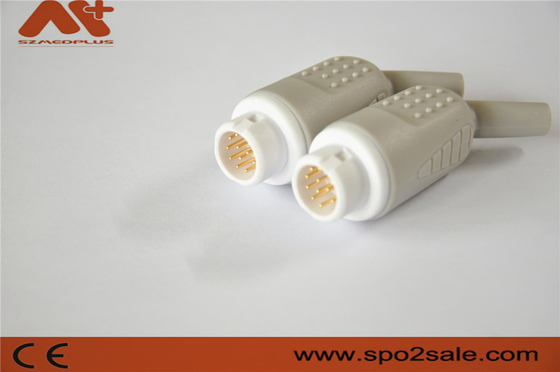 12pin kết nối ECG cho Mindray / Newtech / HP Bệnh nhân theo dõi, Adaptor Nylon, vàng mạ kim cương