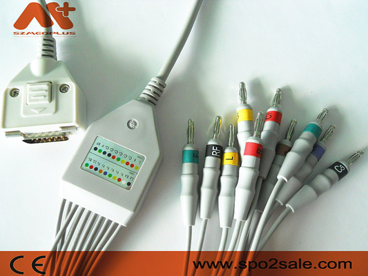 Cáp EKG kết nối trực tiếp tương thích Fukuda ME cho Cardisuny, KP-500, KP-500D