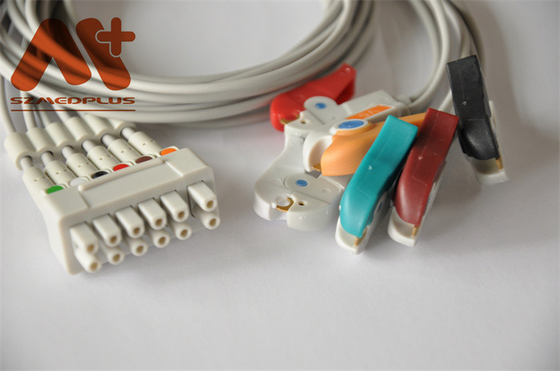 Cáp GE Marquette Holter Dây điện đo từ xa Dây dẫn điện tâm đồ 421932-001 6 kẹp chì
