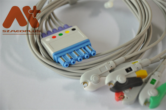 Máy đo oxy xung Philips M1968A AHA Clip ECG Cable 5 Lead 3ft