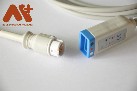 Cáp điện tâm đồ tương thích 12 chân Philips 3 dây dẫn M1669A