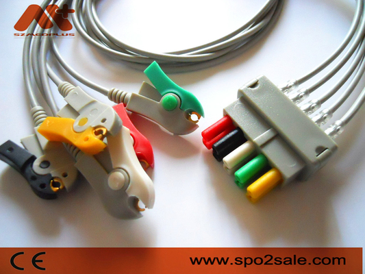 Datex Ohmeda 5 Lead Clip ECG Leadwire - 545316 tương thích