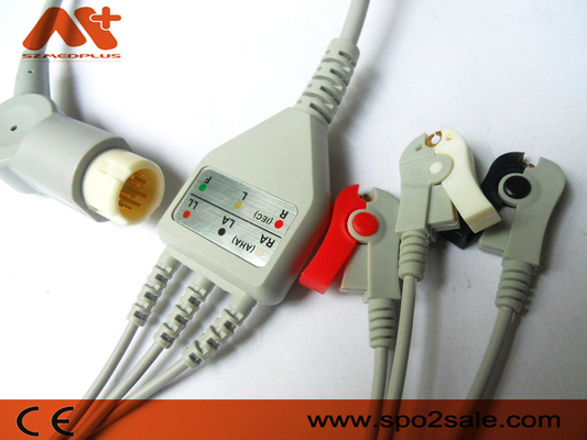 Cáp điện tâm đồ kết nối trực tiếp 3 kẹp chì tương thích của Philips - M1970A