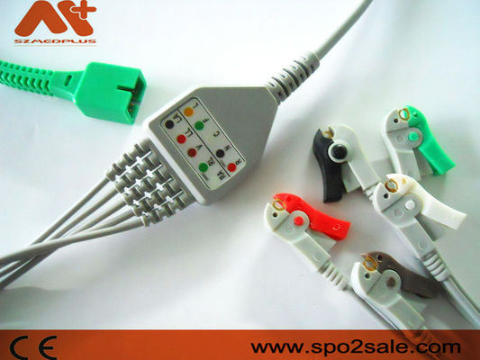 MEK MP 1000, MP 600, MP 500 Cáp điện tâm đồ kết nối trực tiếp 5 đầu kẹp
