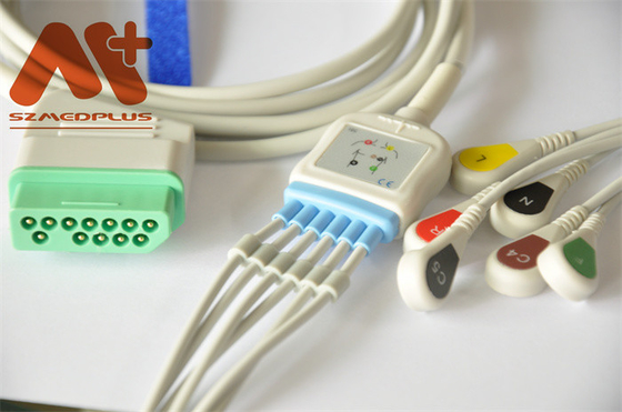 Cáp điện tâm đồ 12Pin Nihon Kohden 6 Chốt dẫn