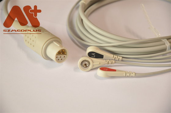 Cáp theo dõi bệnh nhân Lohmerier Cáp điện tâm đồ 3 Chốt dẫn cho M010 M011 M211 Defi 501