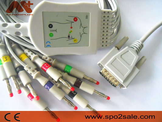 Cardionics 10 Cáp ECG chì cho Cardionics Máy EKG Cardio Touch / Cardio Plug