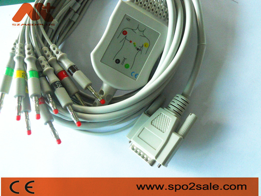 Cardionics 10 Cáp ECG chì cho Cardionics Máy EKG Cardio Touch / Cardio Plug