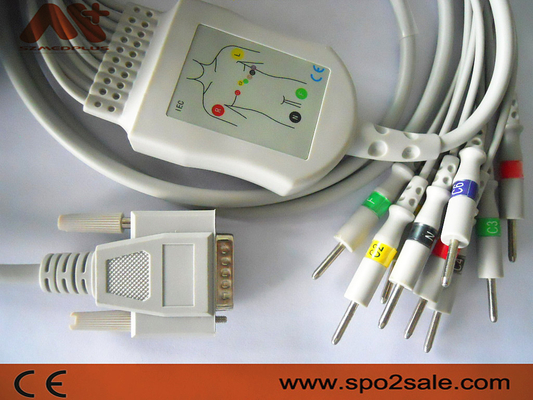 Comen 10 Cáp ECG chì cho máy ECG CM100 / 300 / 600 / 1200 / 1200A / 1200B